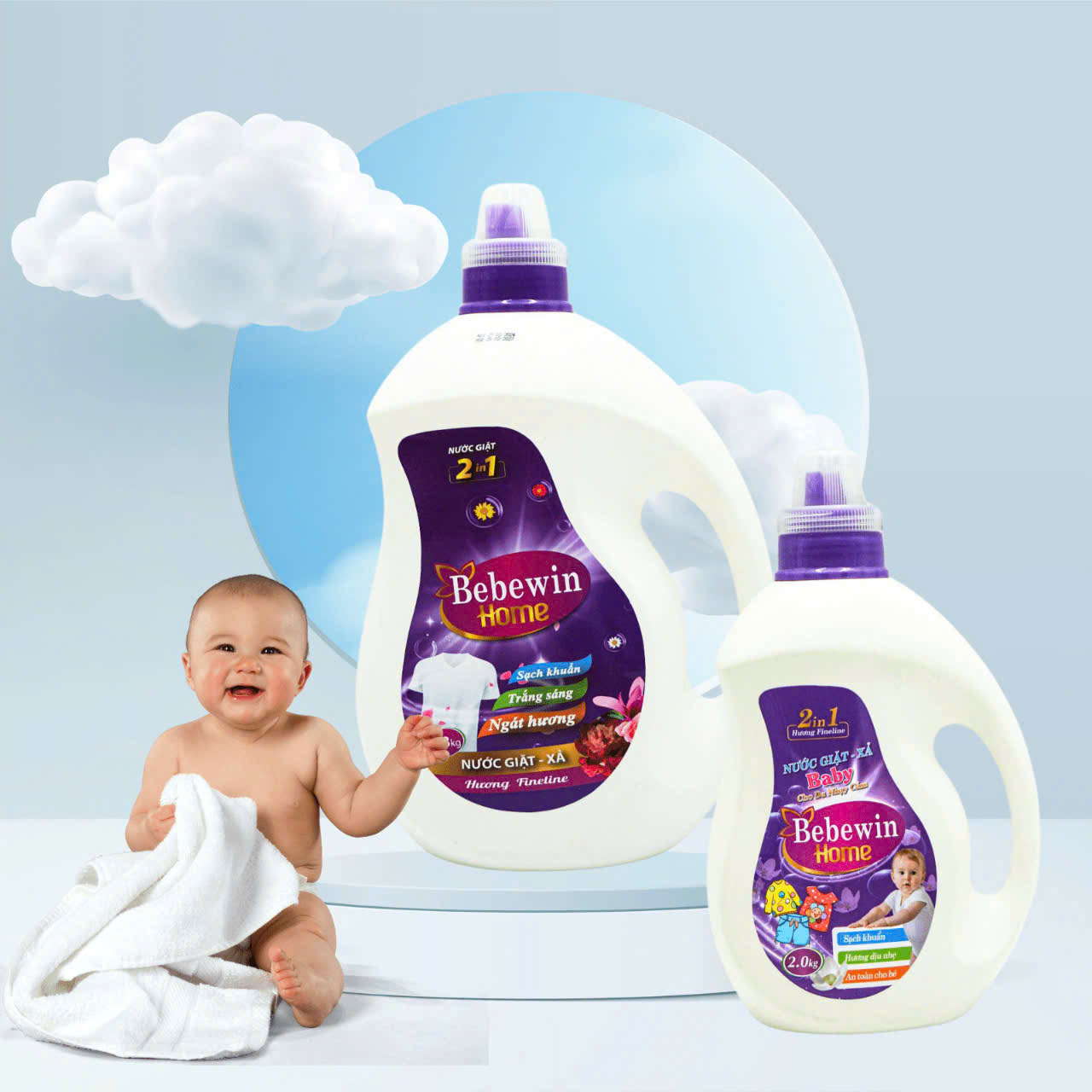 Nước Giặt Xả Bebewin Home