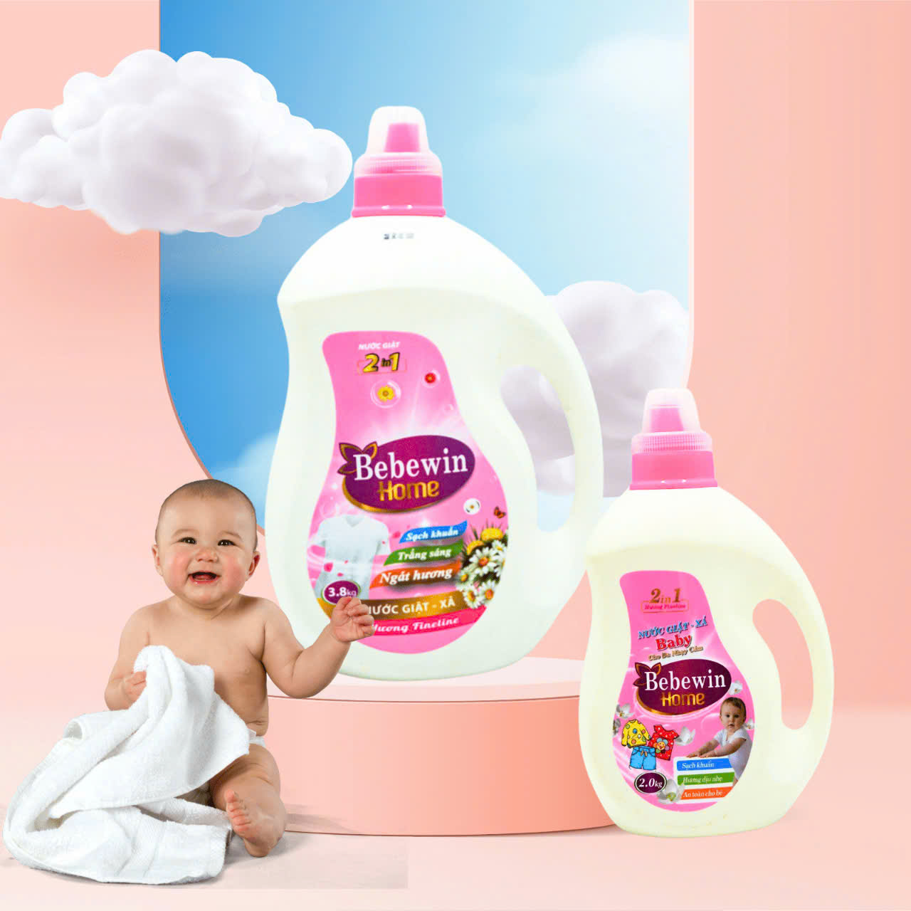Nước Giặt Xả Bebewin Home Hương FineLine