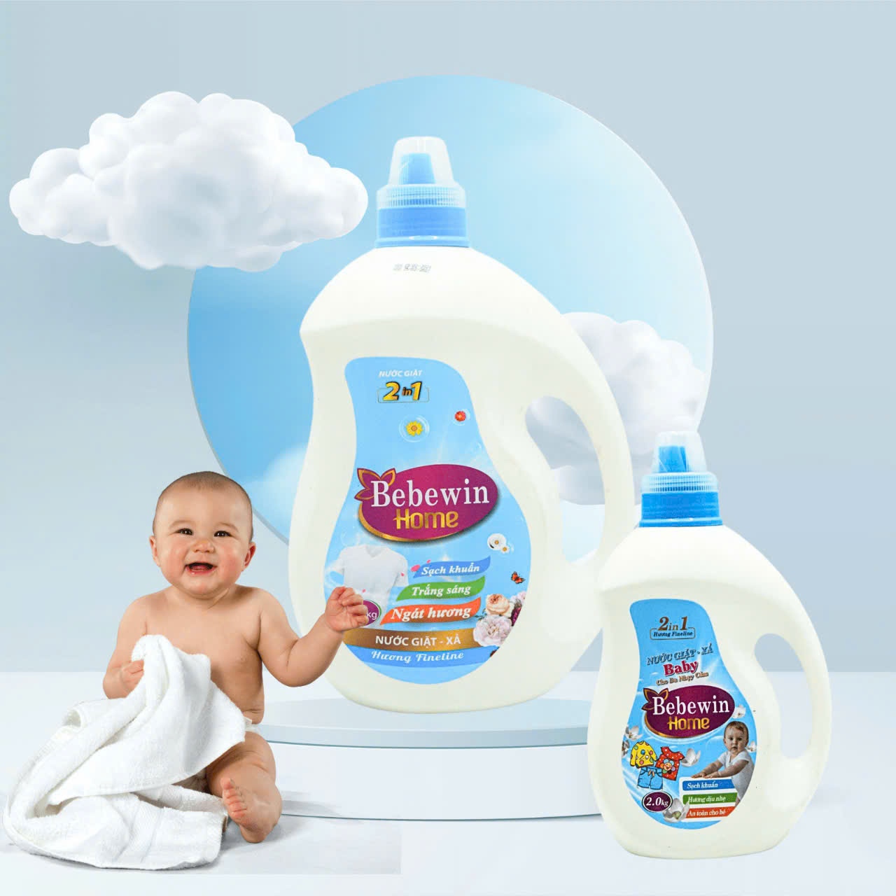 Nước Giặt Xả Bebewin Home Hương FineLine Cao Cấp